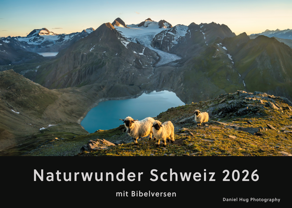 Kalender Naturwunder Schweiz 2026 mit Bibelversen