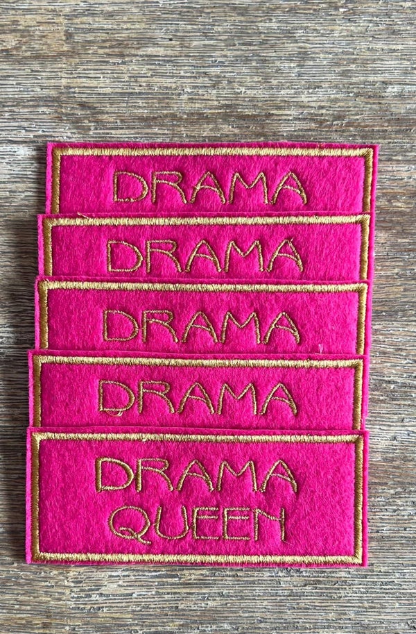 Bestickter Filz-Patch „DRAMA QUEEN“