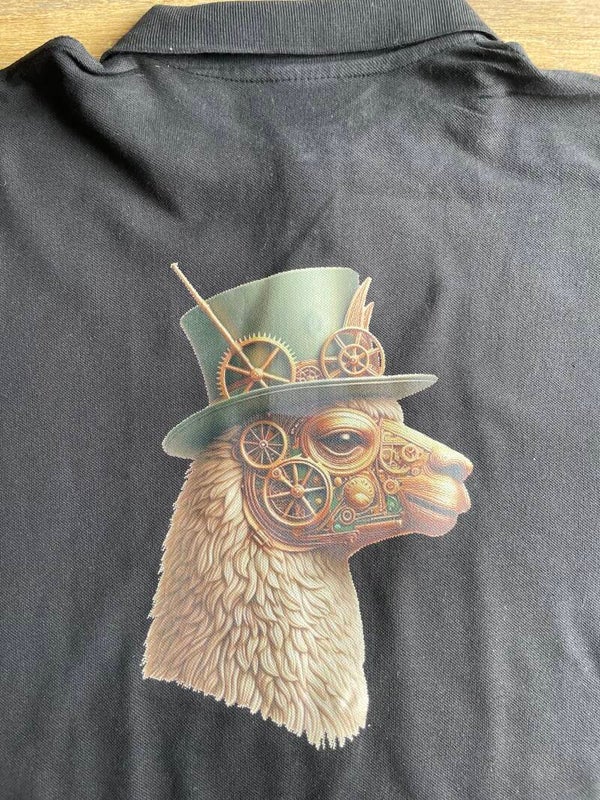 Polo Shirt Lama Steampunk