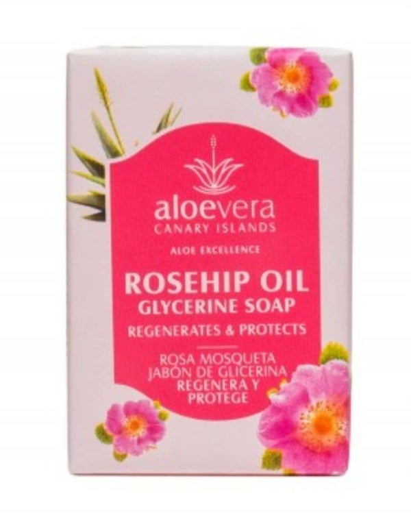Aloe Excellence Glycerine handzeep Aloe Vera en Rozenbottelolie - Hydraterend, herstellend, beschermend 100g