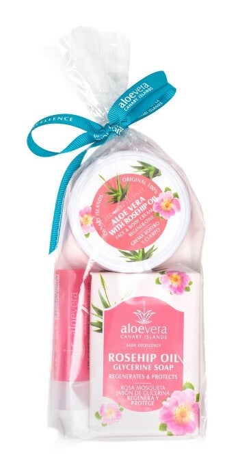 Aloe Excellence Pack Trio Aloe Vera en Rozenbottelolie