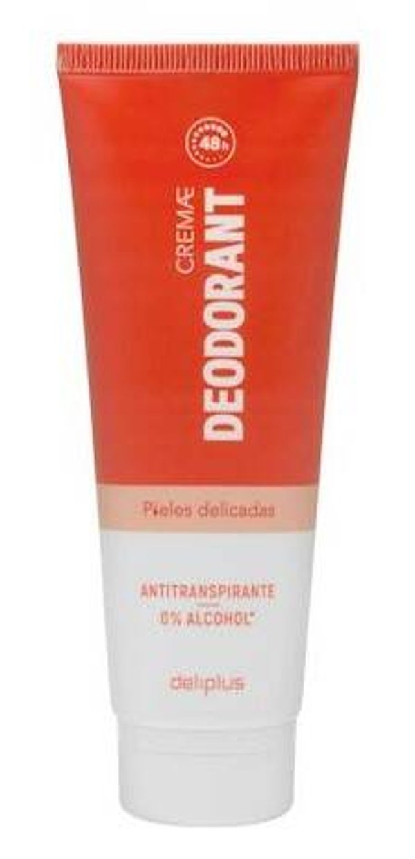 Deliplus Crème Deodorant Anti-transpirant 0% Alcohol 75ml - Voor de gevoelige huid