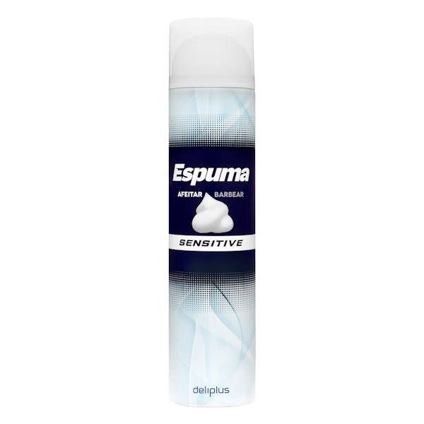 Deliplus Espuma Afeitar Barbear Sensitive - Scheerschuim Sensitive met cacaoboter  300ml