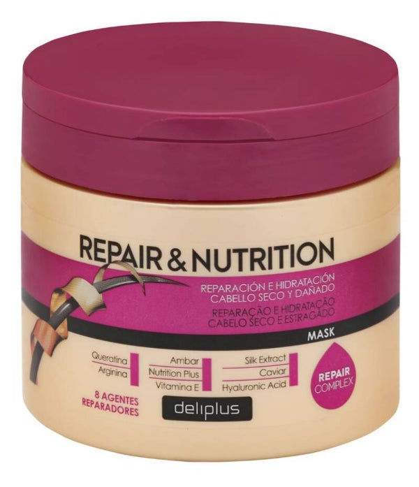 Deliplus Mascarilla Repair & Nutrition - Haarmasker voor droog en beschadigd haar - 400ml
