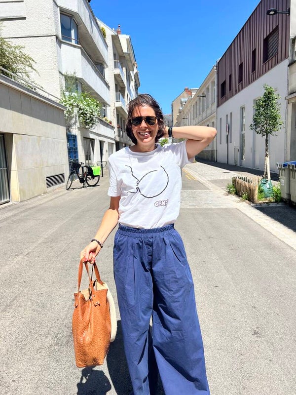 Tee-shirt blanc unisexe