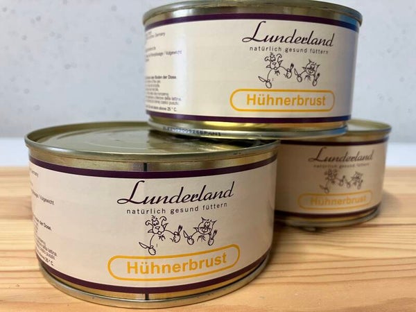 Lunderland 100% Kipfilet in blik 300 gr. zonder toevoegingen