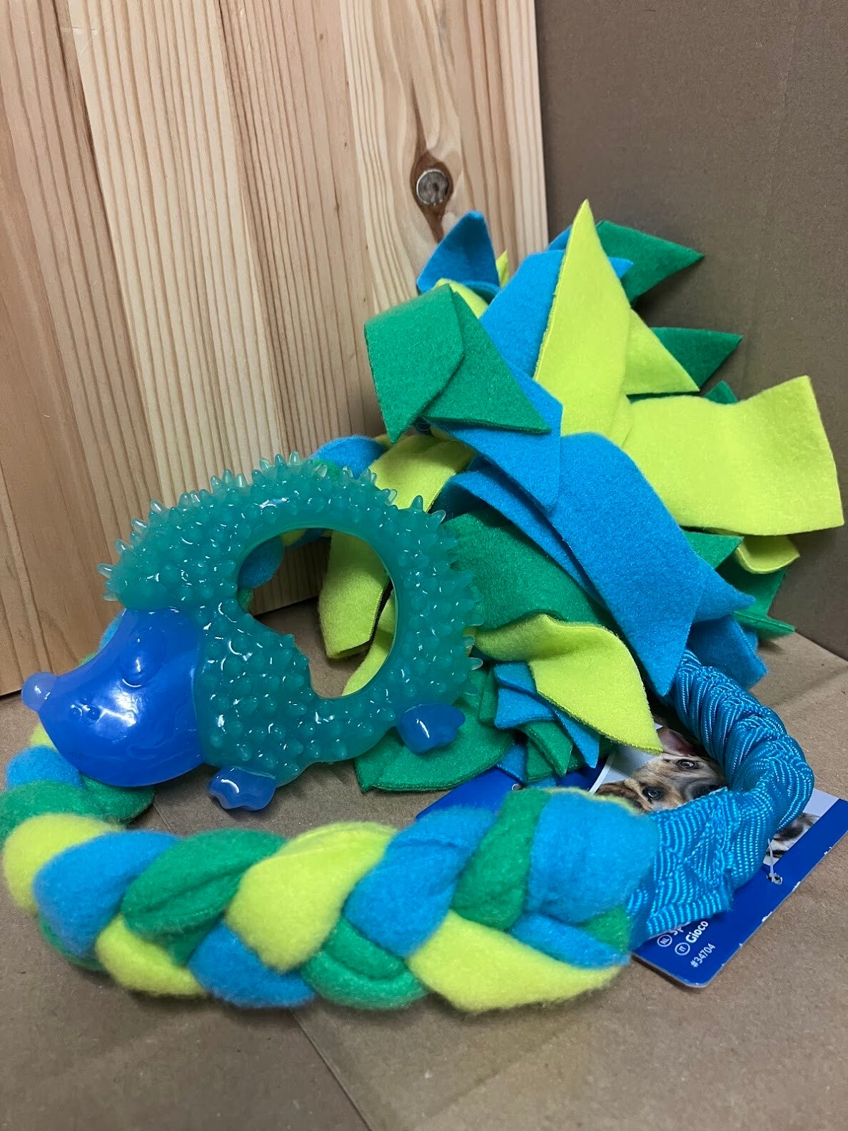 Puppy Cadeaupakket Blauw/groen 2-delig