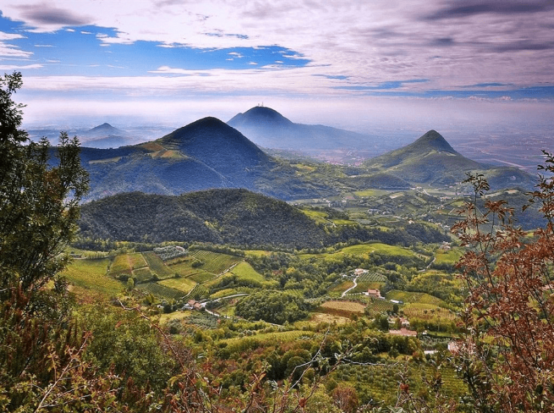 Panoramica dei Colli Euganei