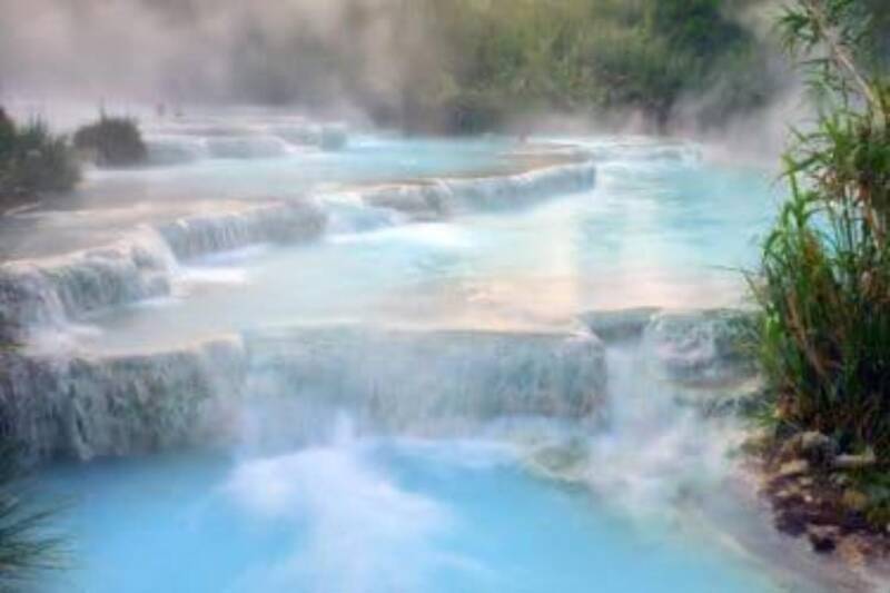 Il rumore dell'acqua termale