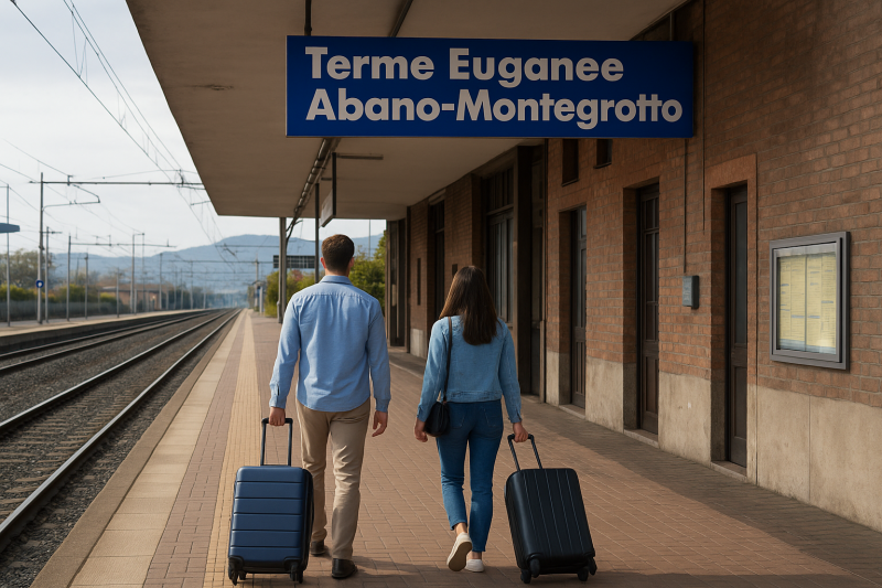 Arrivo stazione di Terme Euganee