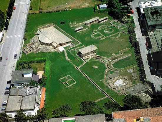 Scavi visione dall'alto