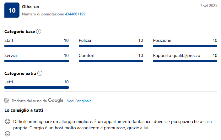 Ohla recensione Booking