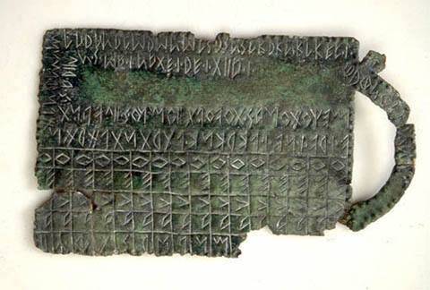 lastre di bronzo su cui erano incise dediche in lingua paleoveneta