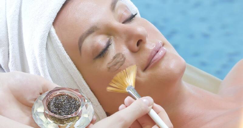 Viso durante il trattamento