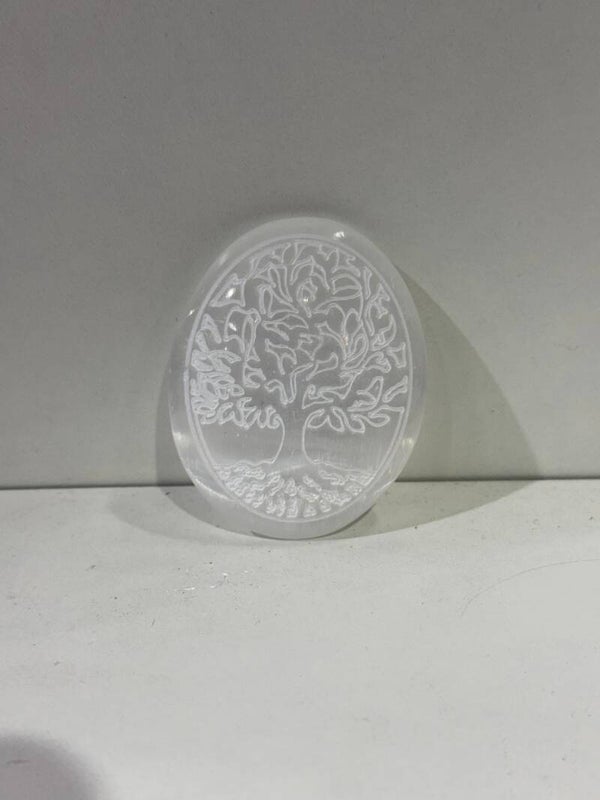 Selenite - Palmstone - Tree of life