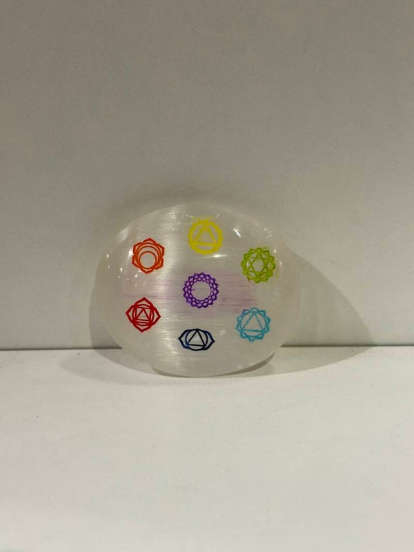 Selenite - Palmstone - Chakra