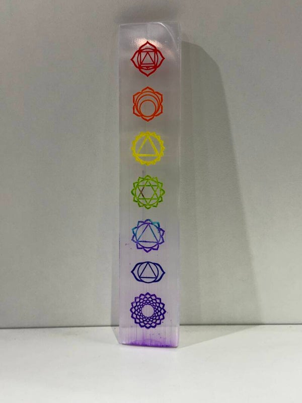 Selenite - Chakra Bar Color - 20Cm