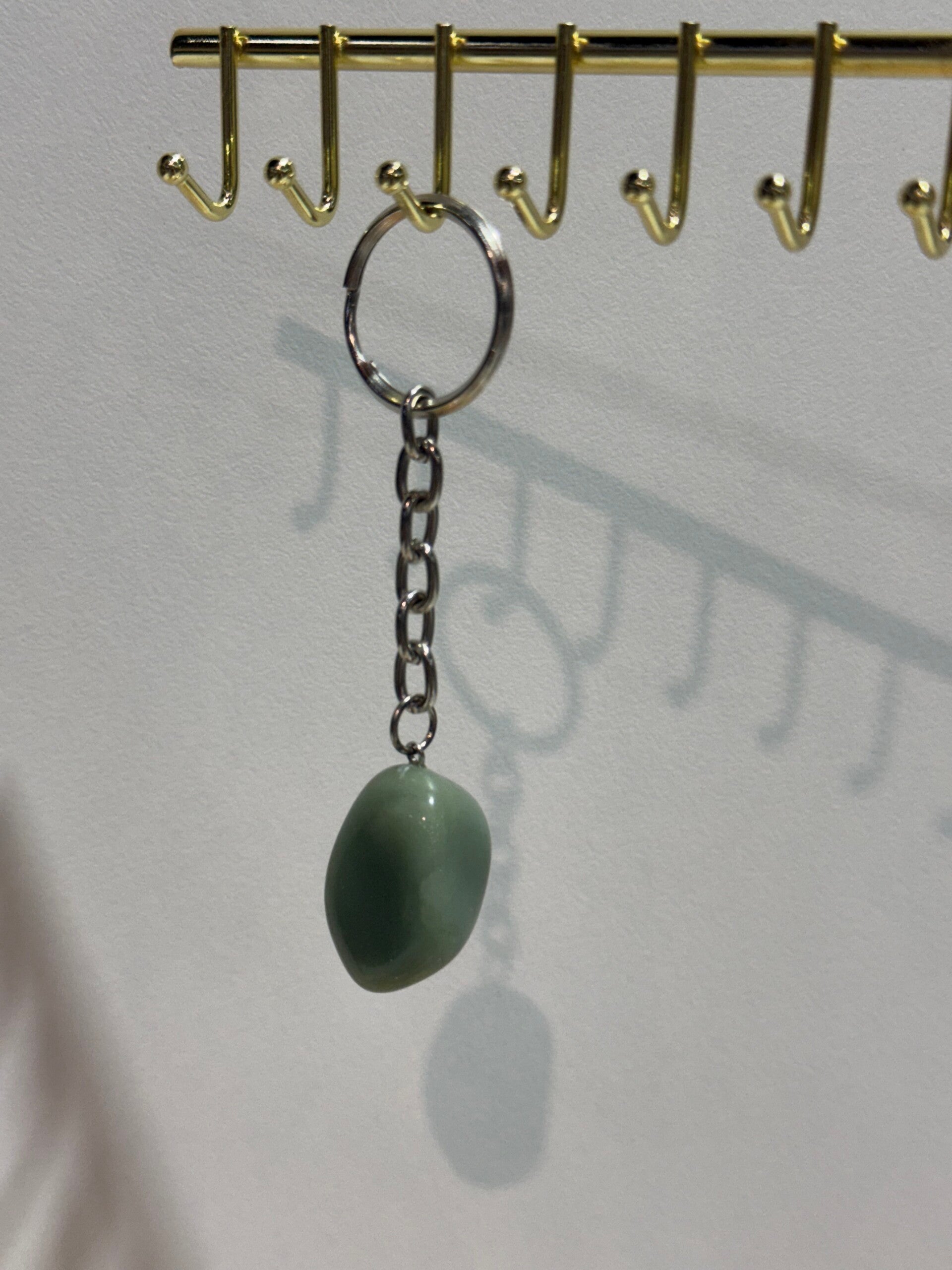 Keychain - Green aventurin - Happiness, Fears and money