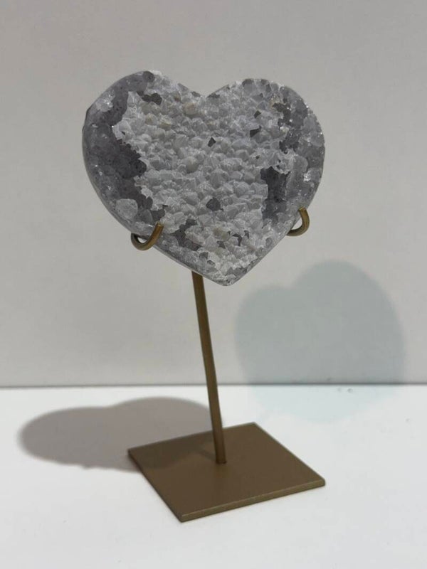 Heart - Agate with Calcite - 0.246KG