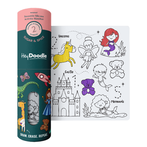 Eenhoorns en feeën (A4) Hey Doodle!