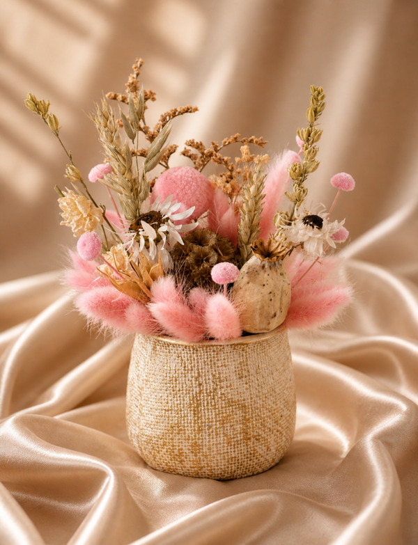 Droogbloemen in pot