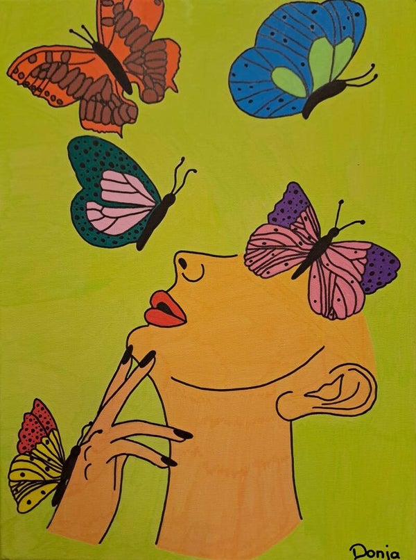 Girl with butterflys