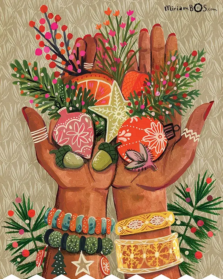 copyrighted-print-holidays-hands-diversity-ornaments-illustration-by-miriam-bos-nprot-standard.webp