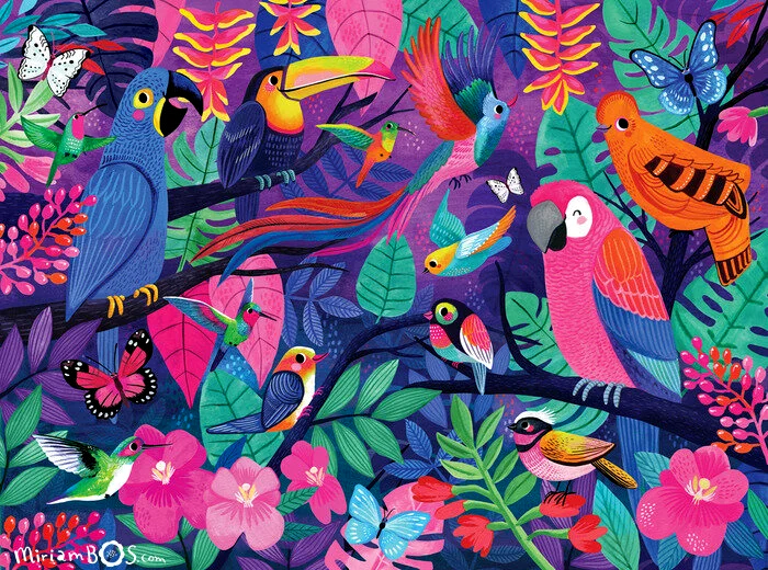 copyrighted-puzzle-crocodile-creek-paradise-birds-illustration-by-miriam-bos-nprot-standard.png