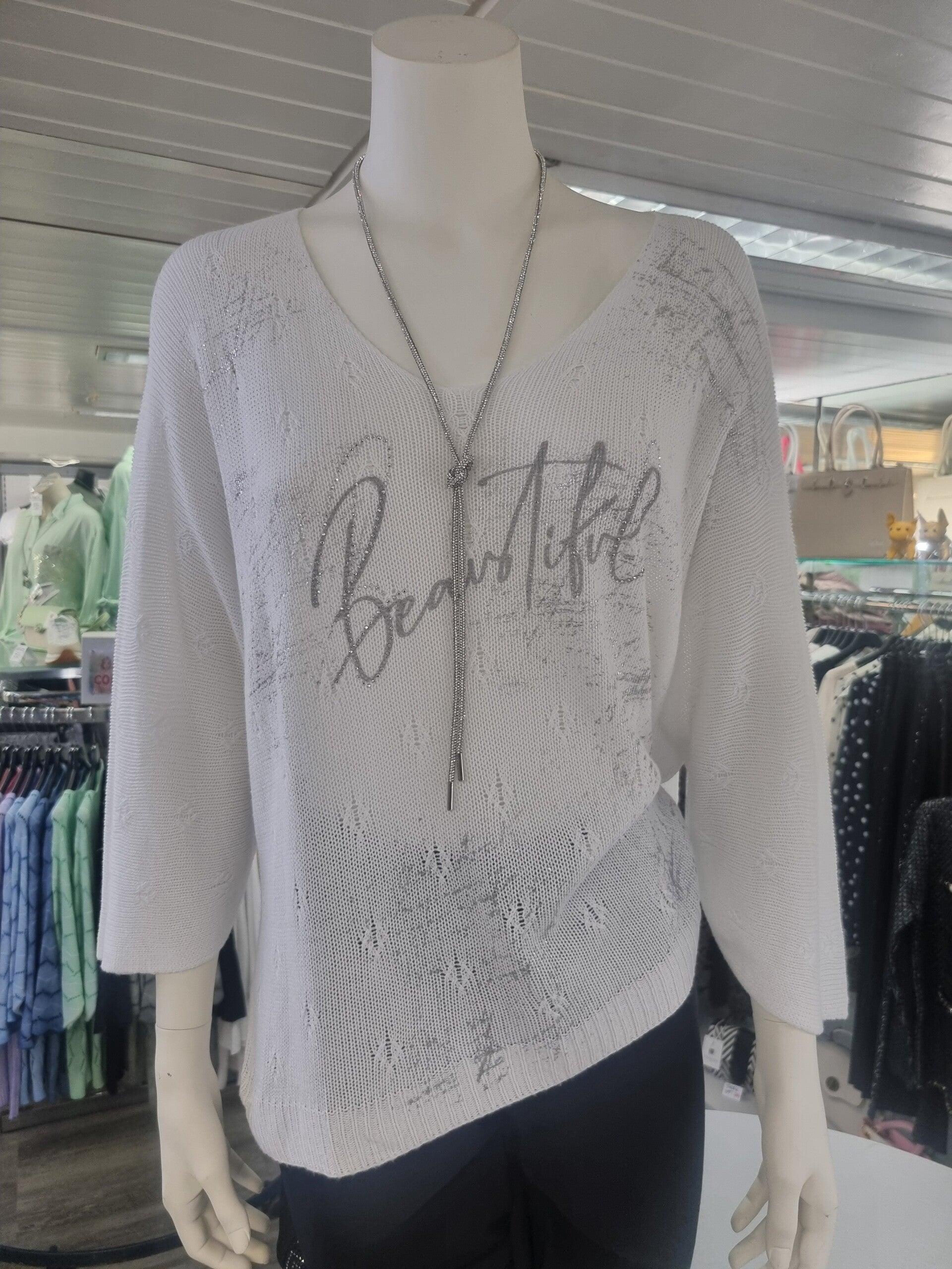 Pullover mit ¾-Ärmeln