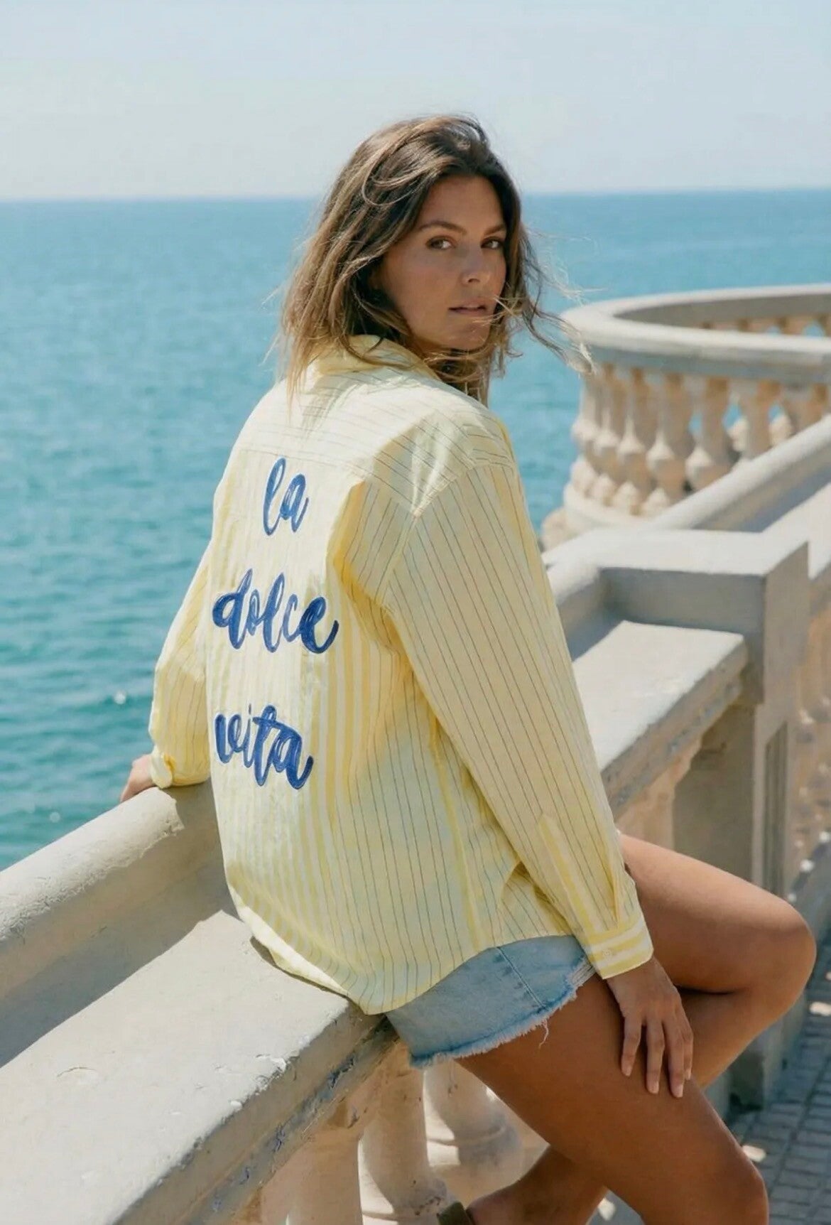 Chemise dolce vita jaune