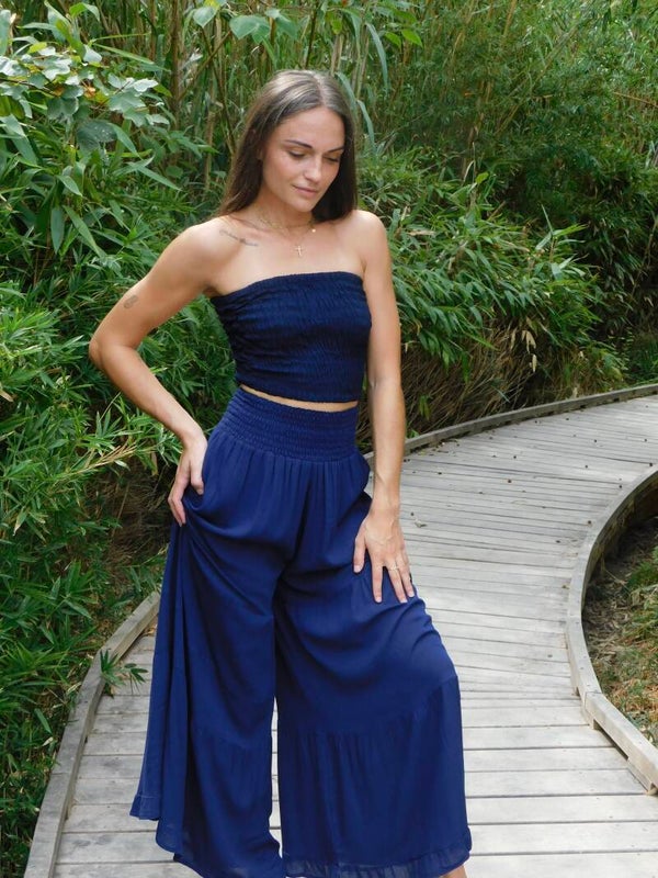Pantalon-jupe Nomade Marine
