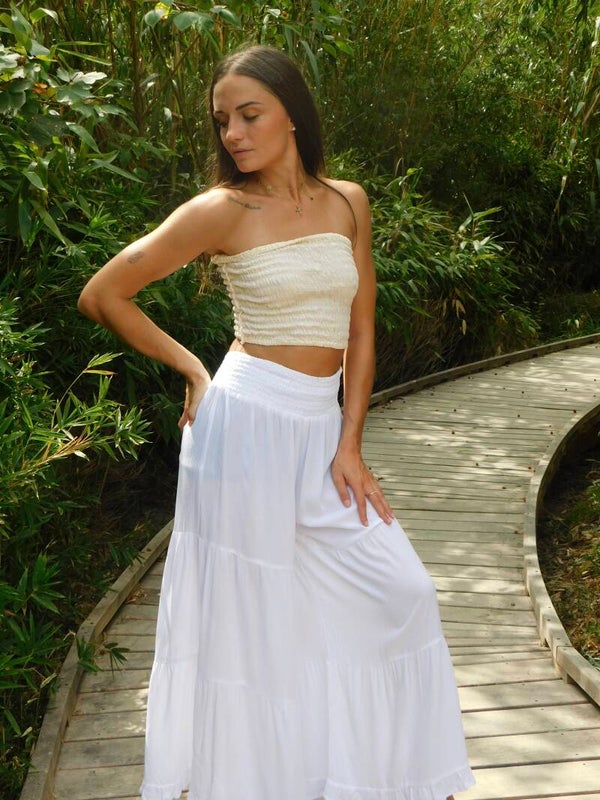 Pantalon-jupe Nomade Blanc