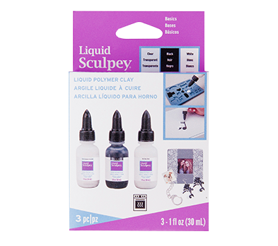 Liquid Sculpey Multipack, Basics. 3x 30 ml