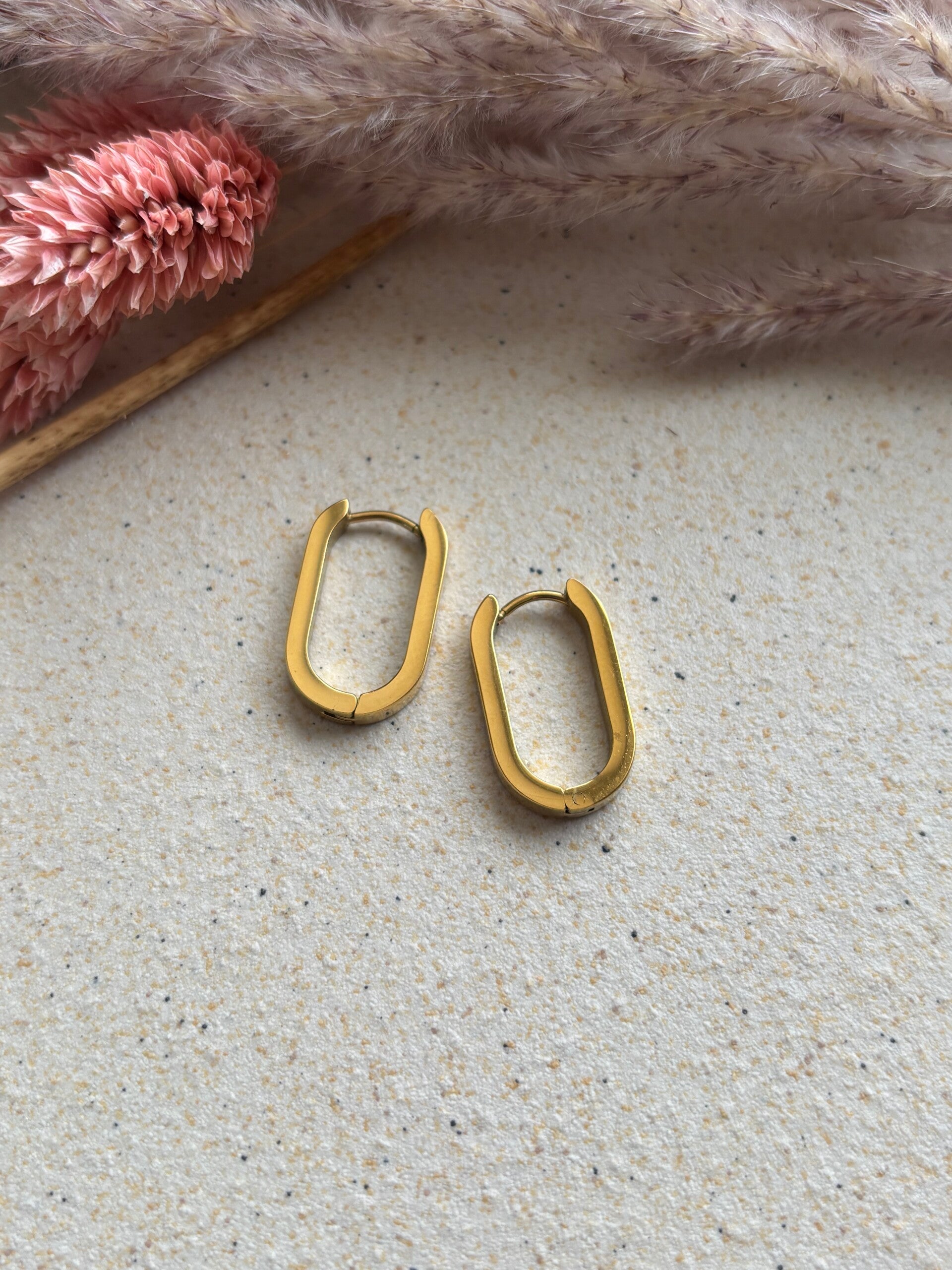 2 stuks Stainless Steel,  Huggie hoop