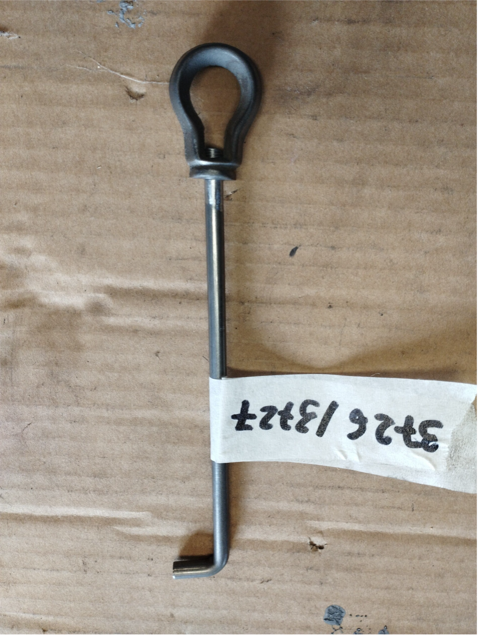 Tige ou tirette de décendrage de grille de fond Godin modèle 3726 /3727 ovale
