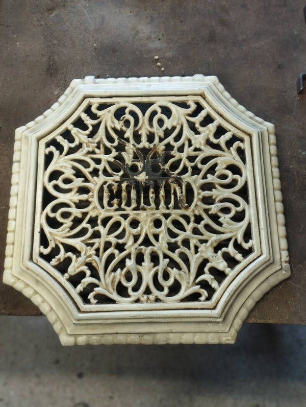Couvercle pour un poêle Godin N°71 à 80 Blanc Ivoire 40cm