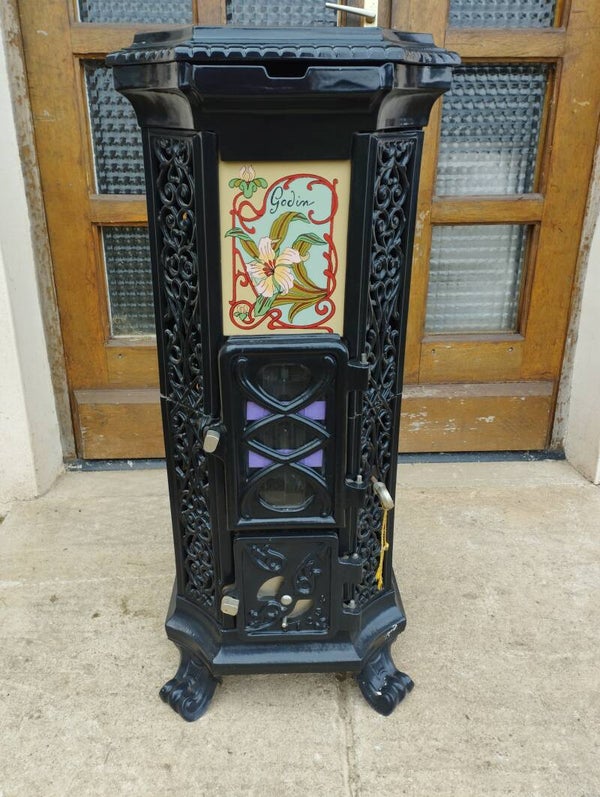 Poêle Godin "Belle Epoque" modèle 3736 Emaillé noir NEUF