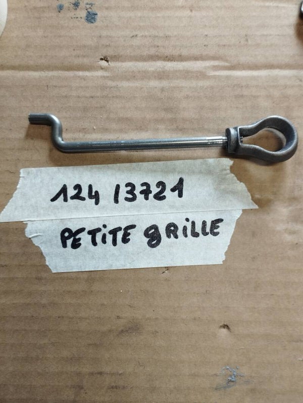 Tige/tirette de décendrage grille de fond Godin modèle 124 / 3721 PETITE GRILLE
