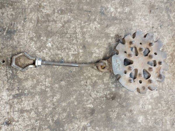 Grille de fond et sa tirette pour Poêle Godin modèle 400