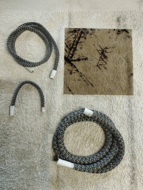 Kit tresse + Mica joint de porte pour poêles Godin 122 2122 3720 équipé de mica