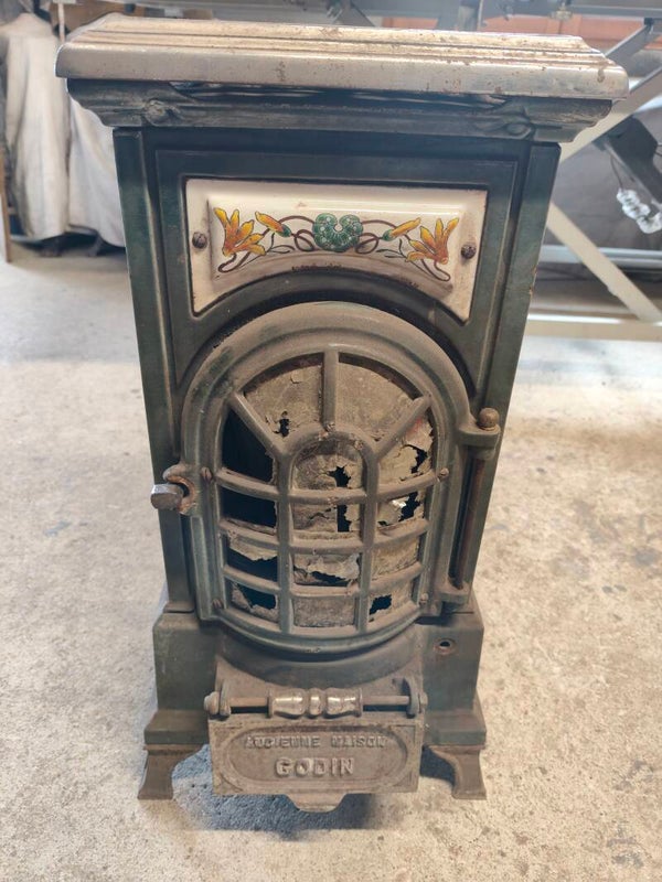 Grille de fond pivotante complète avec sa tirette Godin 2188/2130