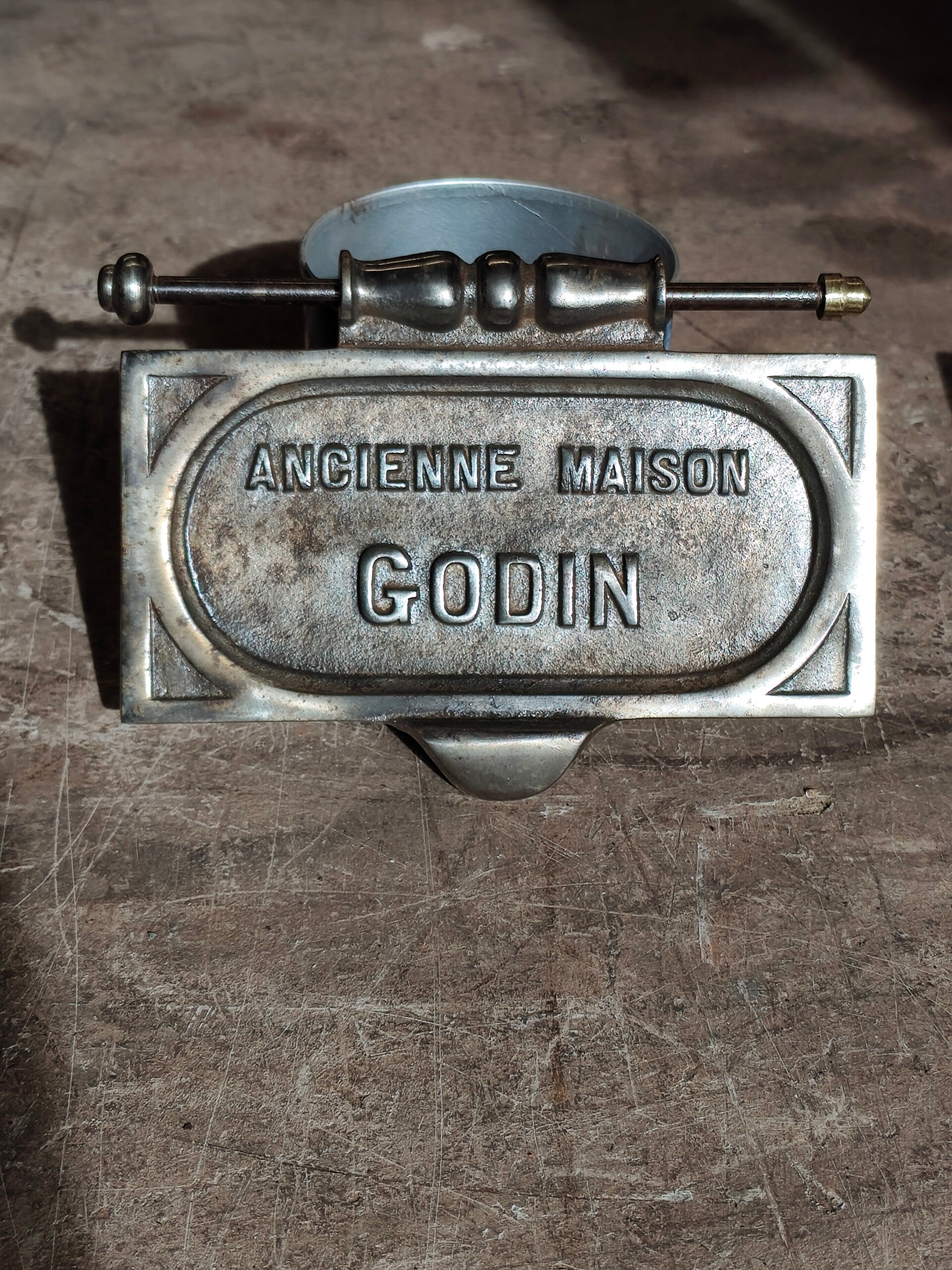 Porte ou Trappe de décendrage et de réglage du tirage Godin 2188/2130 Bleu/vert