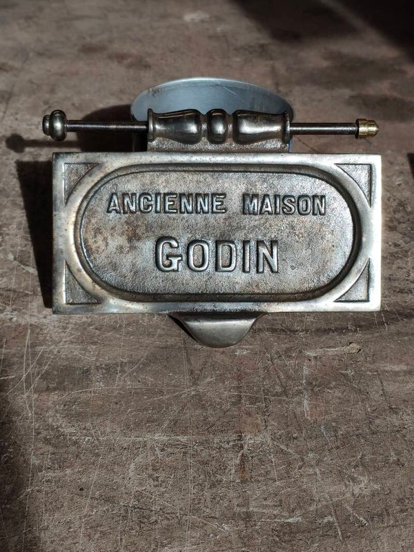 Porte ou Trappe de décendrage et de réglage du tirage Godin 2188/2130 Bleu/vert