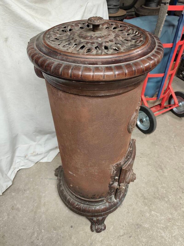 3721 /124 "Brûle Tout" Emaillage Brun Majolique ancien