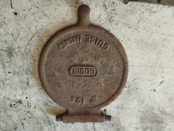 COUVERCLE FONTE POËLE GODIN 124 CHARBON