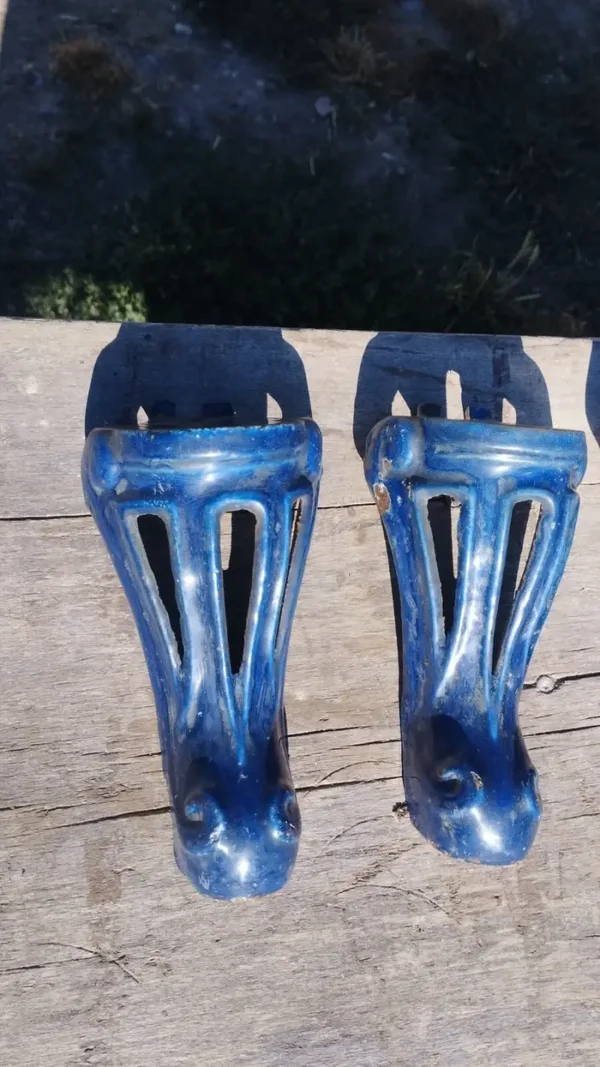 Pieds Godin Chaufette N°299 couleur bleu en très bon état
