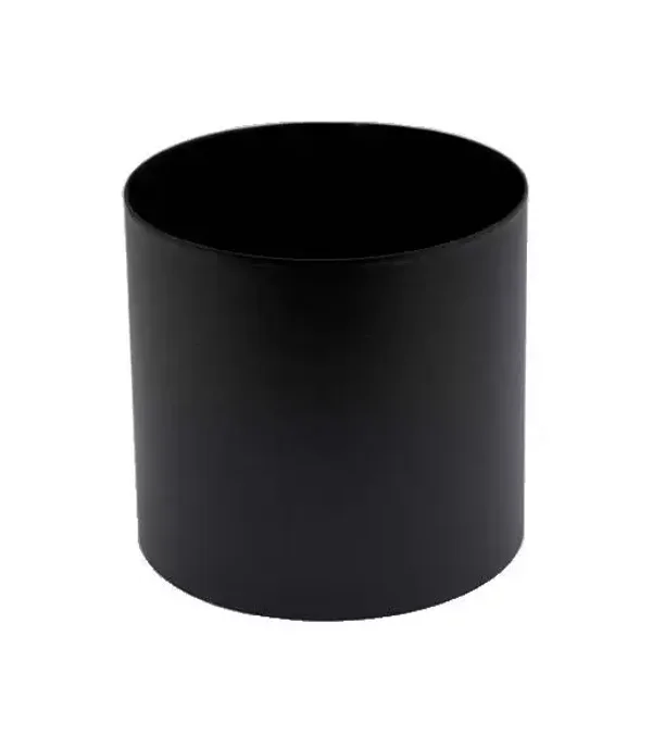 RACCORD NOIR MAT  longueur 12CM  Diamètre 111mm F/F