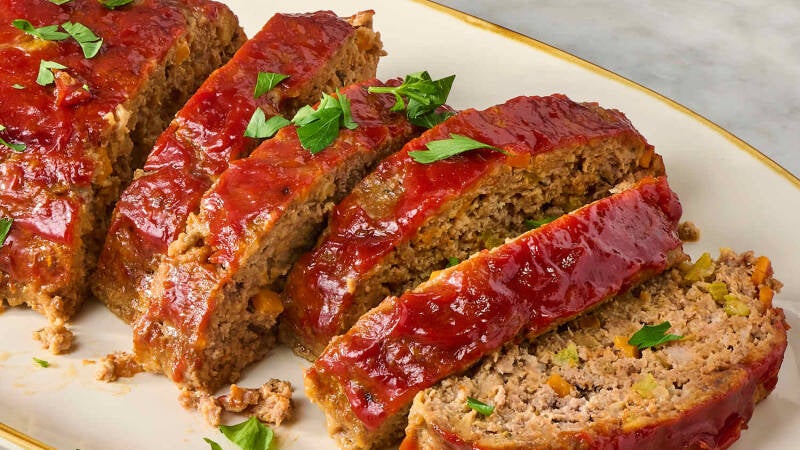 Scrumptious Meatloaf (Ground Turkey) w/Special Sauce