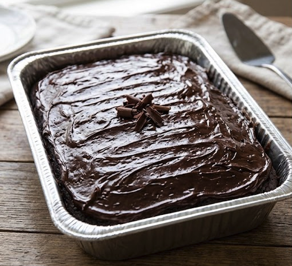 Yellow Cake, Chocolate Icing