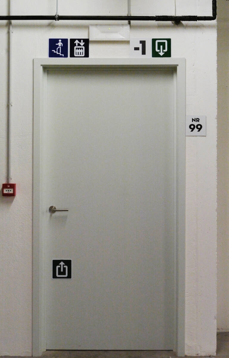 Informatieve signalisatie gebouwen, veiligheidssignalisatie